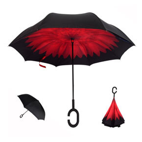 Regalo original paraguas invertido